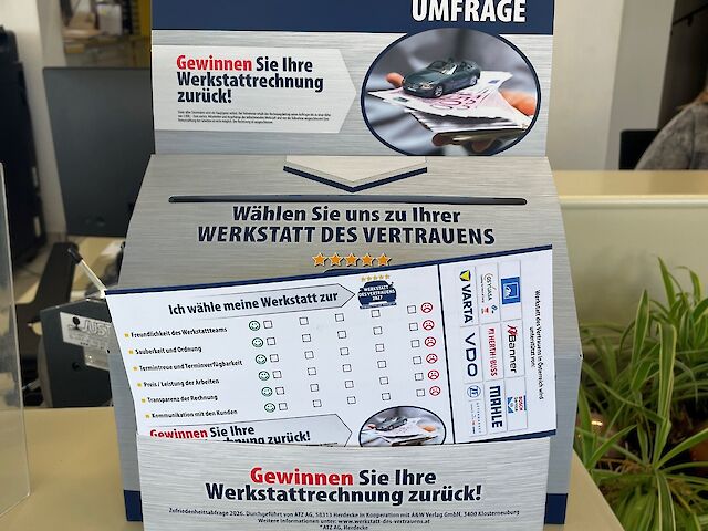 Kommen Sie zu uns ins Autohaus und füllen Sie vorort einen Stimmzettel aus.
